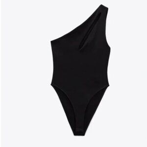 Zara CUT OUT ASYMMETRIC BODYSUIT